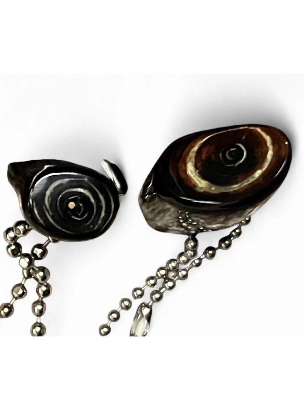 Vintage Brown and Black Stone Key Chains